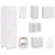 Set dulapuri de bucătărie, 8 piese, alb, PAL GartenMobel Dekor