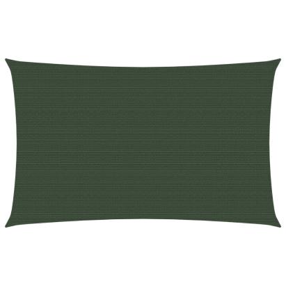 Pânză parasolar, verde închis, 3,5x5 m, HDPE, 160 g/m² GartenMobel Dekor