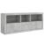 Dulap cu lumini LED, gri beton, 162x37x67 cm GartenMobel Dekor