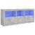 Dulap cu lumini LED, gri beton, 162x37x67 cm GartenMobel Dekor