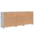 Dulap cu lumini LED, gri beton, 162x37x67 cm GartenMobel Dekor