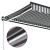Copertină retractabilă manual cu LED, antracit/alb, 400x350 cm GartenMobel Dekor