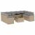 Set canapele de grădină cu perne, 10 piese, bej, poliratan GartenMobel Dekor
