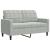 Set de canapele cu perne, 2 piese, gri deschis, catifea GartenMobel Dekor