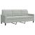 Set de canapele cu perne, 2 piese, gri deschis, catifea GartenMobel Dekor