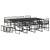 Set mobilier de grădină cu perne, 13 piese, negru, poliratan GartenMobel Dekor