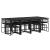 Set mobilier de grădină, 13 piese, negru, poliratan GartenMobel Dekor