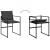 Set mobilier de grădină, 9 piese, cu perne, negru, textilenă GartenMobel Dekor