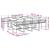 Set mobilier de grădină, 9 piese, cu perne, alb, textilenă GartenMobel Dekor