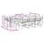 Set mobilier de grădină, 11 piese, cu perne, alb, textilenă GartenMobel Dekor
