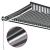 Copertină retractabilă manual cu LED, antracit/alb, 400x300 cm GartenMobel Dekor
