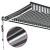 Copertină retractabilă automat cu LED, antracit/alb, 400x300 cm GartenMobel Dekor