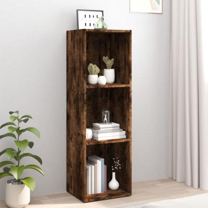 Bibliotecă/dulap TV stejar afumat, 36x30x114 cm, lemn prelucrat GartenMobel Dekor