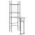Set mobilier bucătărie, suport depozitare, 3 piese, MDF și oțel GartenMobel Dekor