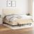 Pat continental cu saltea, crem, 180x200 cm, textil GartenMobel Dekor