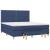 Pat box spring cu saltea, albastru, 180x200 cm, material textil GartenMobel Dekor