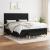 Pat box spring cu saltea, negru, 180x200 cm, catifea GartenMobel Dekor