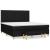 Pat box spring cu saltea, negru, 180x200 cm, catifea GartenMobel Dekor