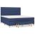 Pat box spring cu saltea, albastru, 180x200 cm, material textil GartenMobel Dekor