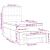 Pat box spring cu saltea, gri taupe, 80x200 cm, textil GartenMobel Dekor