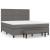 Pat box spring cu saltea, gri, 180x200 cm, piele ecologică GartenMobel Dekor