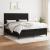 Pat box spring cu saltea, negru, 180x200 cm, catifea GartenMobel Dekor