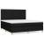 Pat box spring cu saltea, negru, 180x200 cm, catifea GartenMobel Dekor