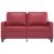 Canapea cu 2 locuri, roșu vin, 120 cm, material textil GartenMobel Dekor