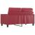Canapea cu 2 locuri, roșu vin, 120 cm, material textil GartenMobel Dekor