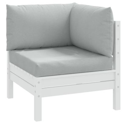 Perne de paleți, 3 buc., melanj gri deschis, material textil GartenMobel Dekor