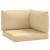 Perne de paleți, 3 buc., melanj bej, material textil GartenMobel Dekor