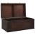 Cufăr de comori cu zăvoare maro închis 90x50x39,5 cm placaj GartenMobel Dekor