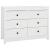Dulap lateral, alb, 100x40x72 cm, lemn masiv de pin GartenMobel Dekor