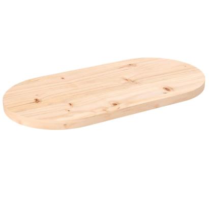 Blat de masă, 60x30x2,5 cm, lemn masiv de pin, oval GartenMobel Dekor