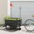 Remorcă pentru biciclete, negru și verde, 45 kg, fier GartenMobel Dekor