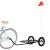 Remorcă de bicicletă, negru, 122x53x28 cm, fier GartenMobel Dekor