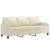 Set de canapele cu perne, 3 piese, crem, piele ecologică GartenMobel Dekor