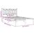 Cadru de pat metalic cu tăblie, alb, 120x200 cm GartenMobel Dekor