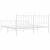 Cadru de pat metalic cu tăblie de cap/picioare, alb, 180x200 cm GartenMobel Dekor