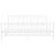 Cadru de pat metalic cu tăblie de cap/picioare, alb, 183x213 cm GartenMobel Dekor