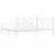 Cadru de pat metalic cu tăblie de cap/picioare, alb, 193x203 cm GartenMobel Dekor