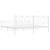 Cadru de pat metalic cu tăblie, alb, 200x200 cm GartenMobel Dekor