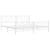 Cadru de pat metalic cu tăblie, alb, 200x200 cm GartenMobel Dekor