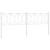 Tăblie de pat metalică, alb, 200 cm GartenMobel Dekor