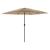 Umbrelă soare de grădină cu stâlp din oțel, maro 248x248x248 cm GartenMobel Dekor