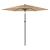 Umbrelă soare de grădină cu stâlp din oțel, maro 268x268x226 cm GartenMobel Dekor