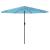 Umbrelă soare de grădină stâlp din oțel, albastru 388x388x248cm GartenMobel Dekor