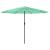 Umbrelă soare de grădină stâlp din lemn verde 388x388x248 cm GartenMobel Dekor