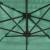 Umbrelă soare de grădină stâlp din lemn verde 388x388x248 cm GartenMobel Dekor