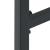 Scaune bar 4 buc. negru 38x38x80 cm oțel vopsit electrostatic GartenMobel Dekor